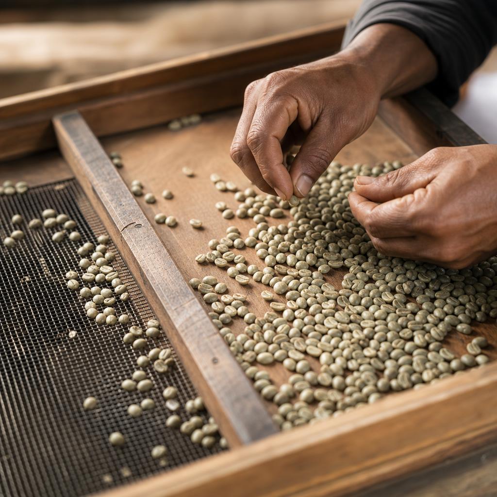 Arabica green coffee